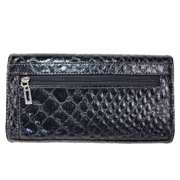 Guess Black Textured Women's Wallet NWOT - Picture 8 of 12